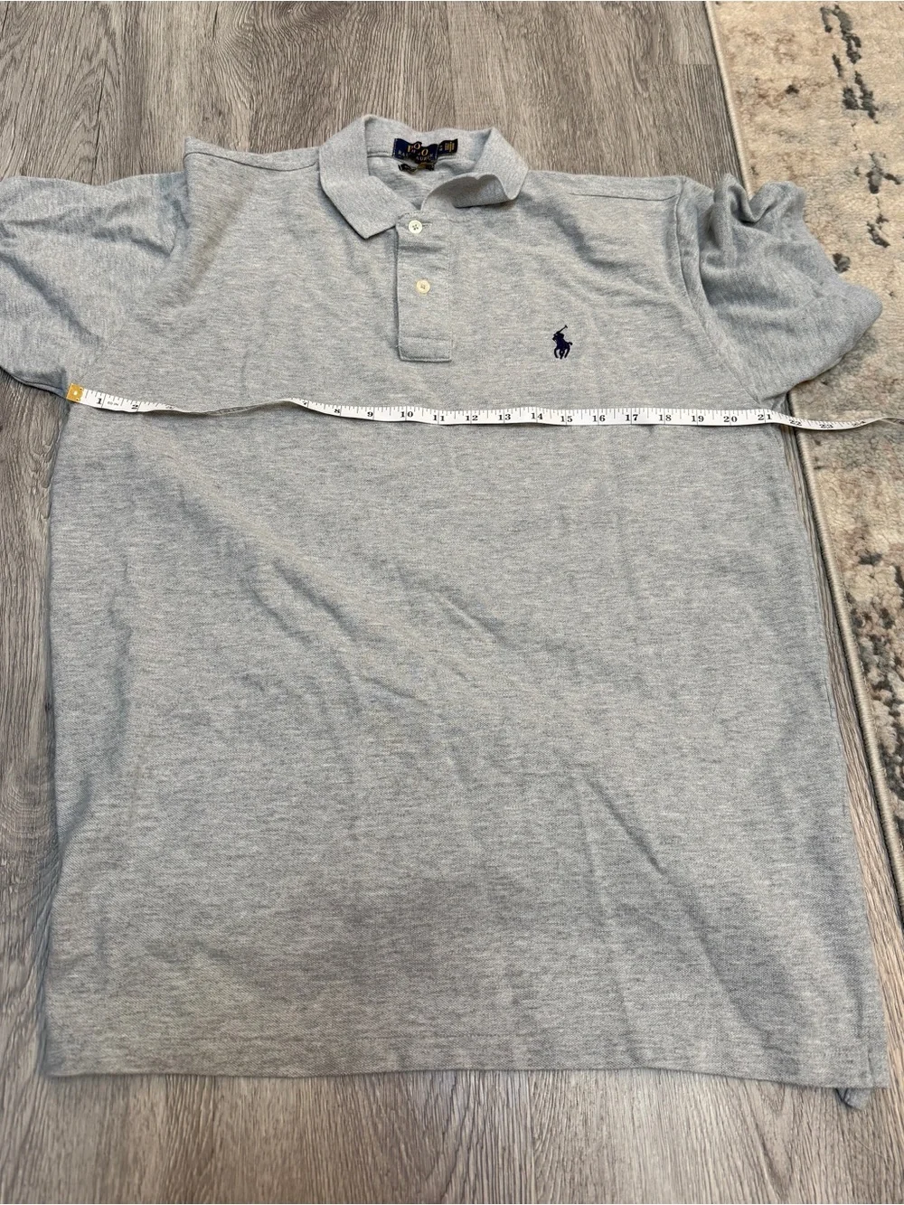 Polo Ralph Lauren Polo Shirt Mens XL Gray Short Sleeve Custom Slim Fit Pony